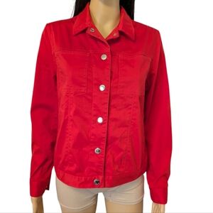 Bright Red Jean Jacket by Jones New York